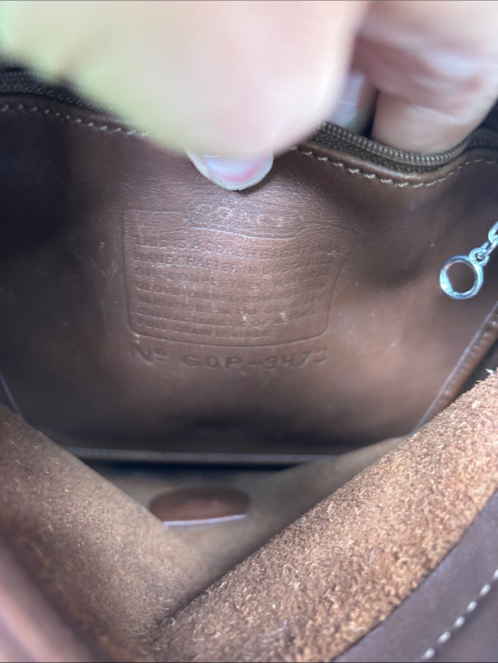 Vintage Coach Legacy 9473 Brown Glove Tanned Leather Crossbody Bag Costa Rica - Picture 9 of 11